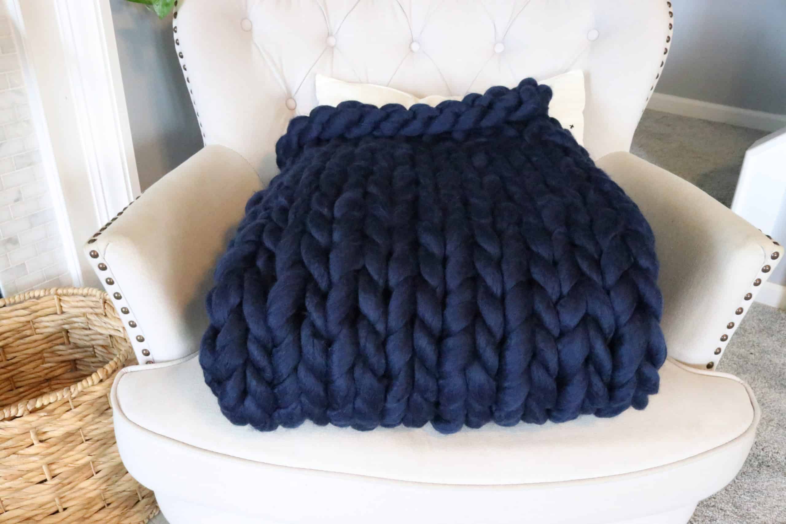 DIY Chunky Knit Blanket How To Make A Chunky Knit Blanket Raising Nobles