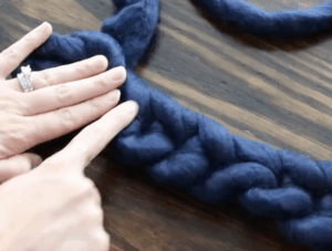 Easy DIY Knit Blanket - No Sewing Required! - Pine and Poplar