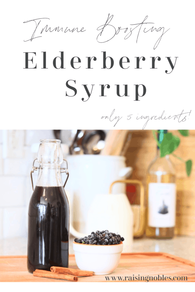 elderberry syrup bottle