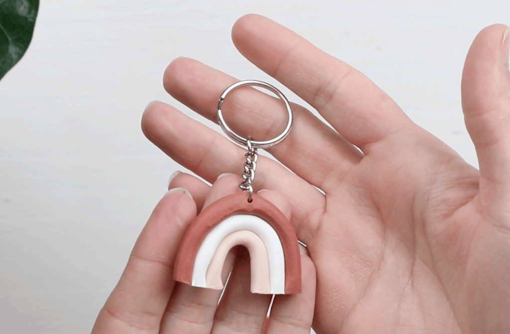 polymer clay keychain