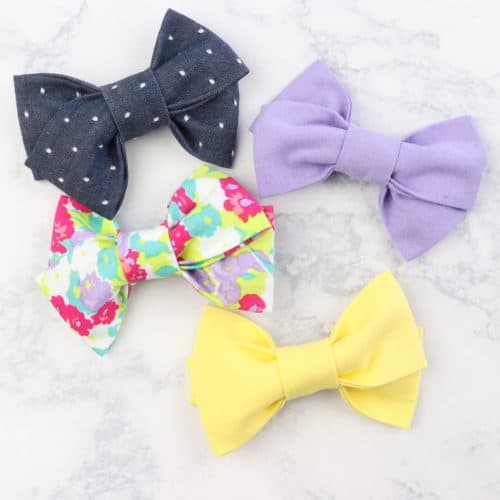 how to make a hair bow tutorial pattern