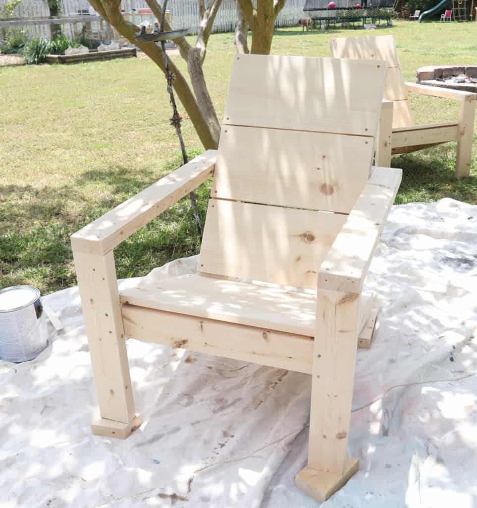 ana white 2x4 modern adirondack