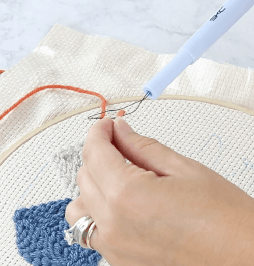 how to thread a punch needle