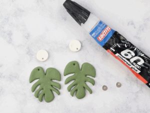 glue for clay earrings