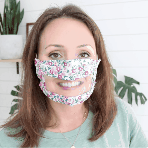 DIY Transparent Smile Face Mask | How To Make Vinyl Face Mask