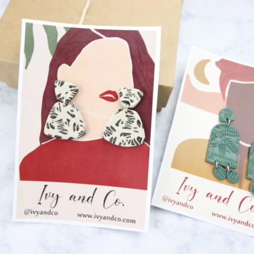 Earring Display Cards – Clay Earring Display Cards