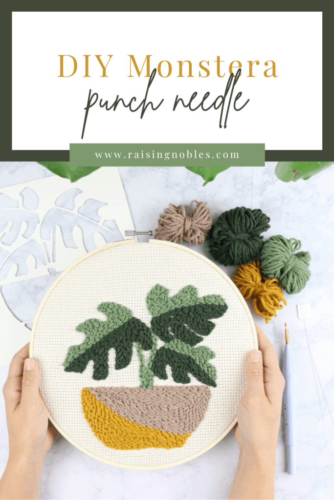 oxford punch needle monstera punch needle tutorial