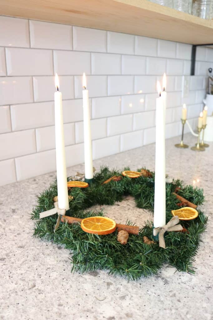 how to make advent wreath