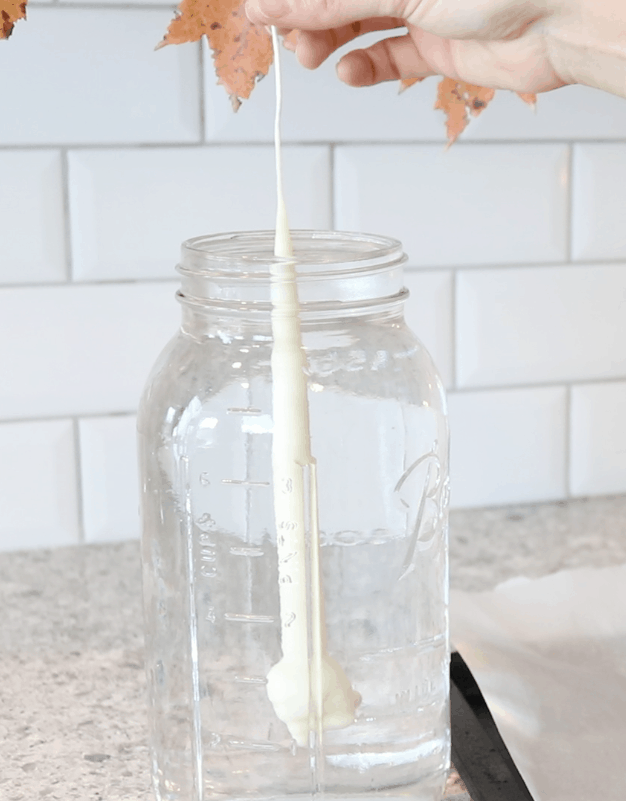 dipped beeswax candles