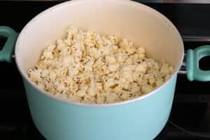 caramel corn in bowl