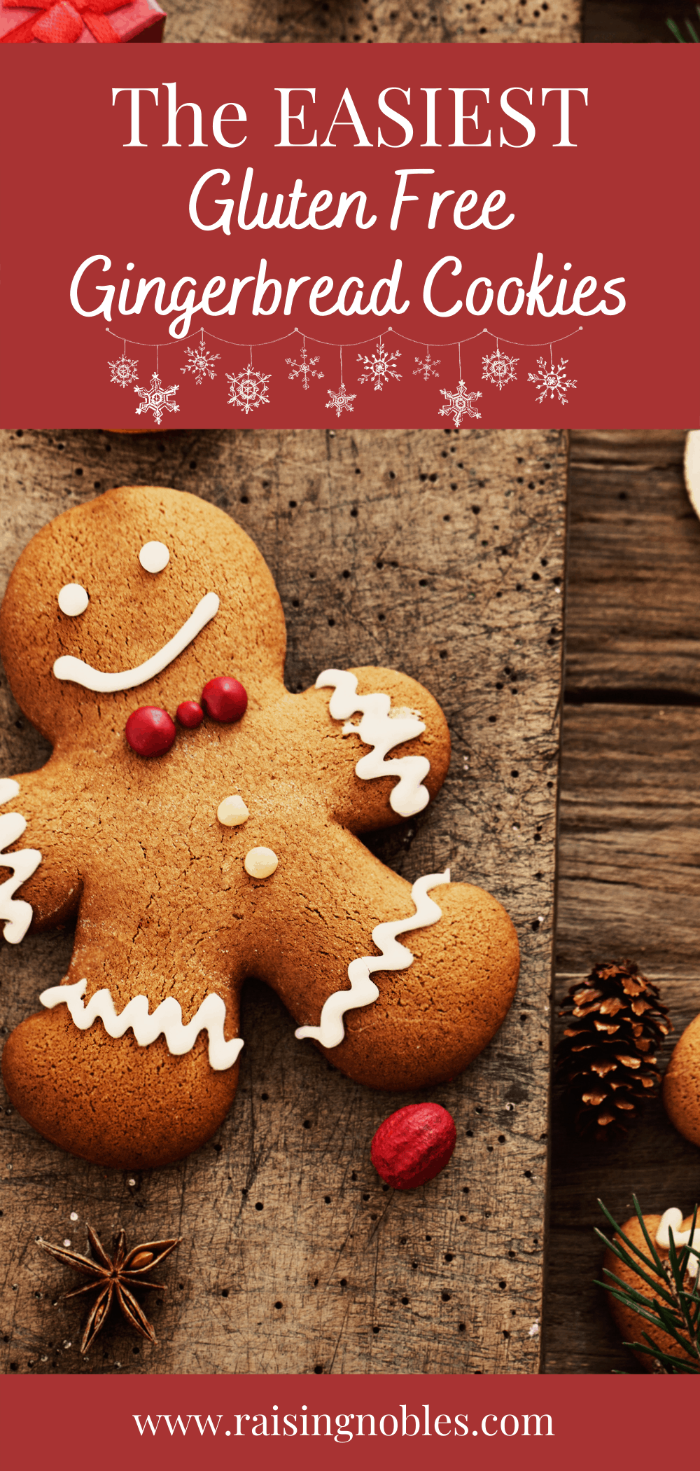 Gluten Free Gingerbread Cookie Recipe - Raising Nobles