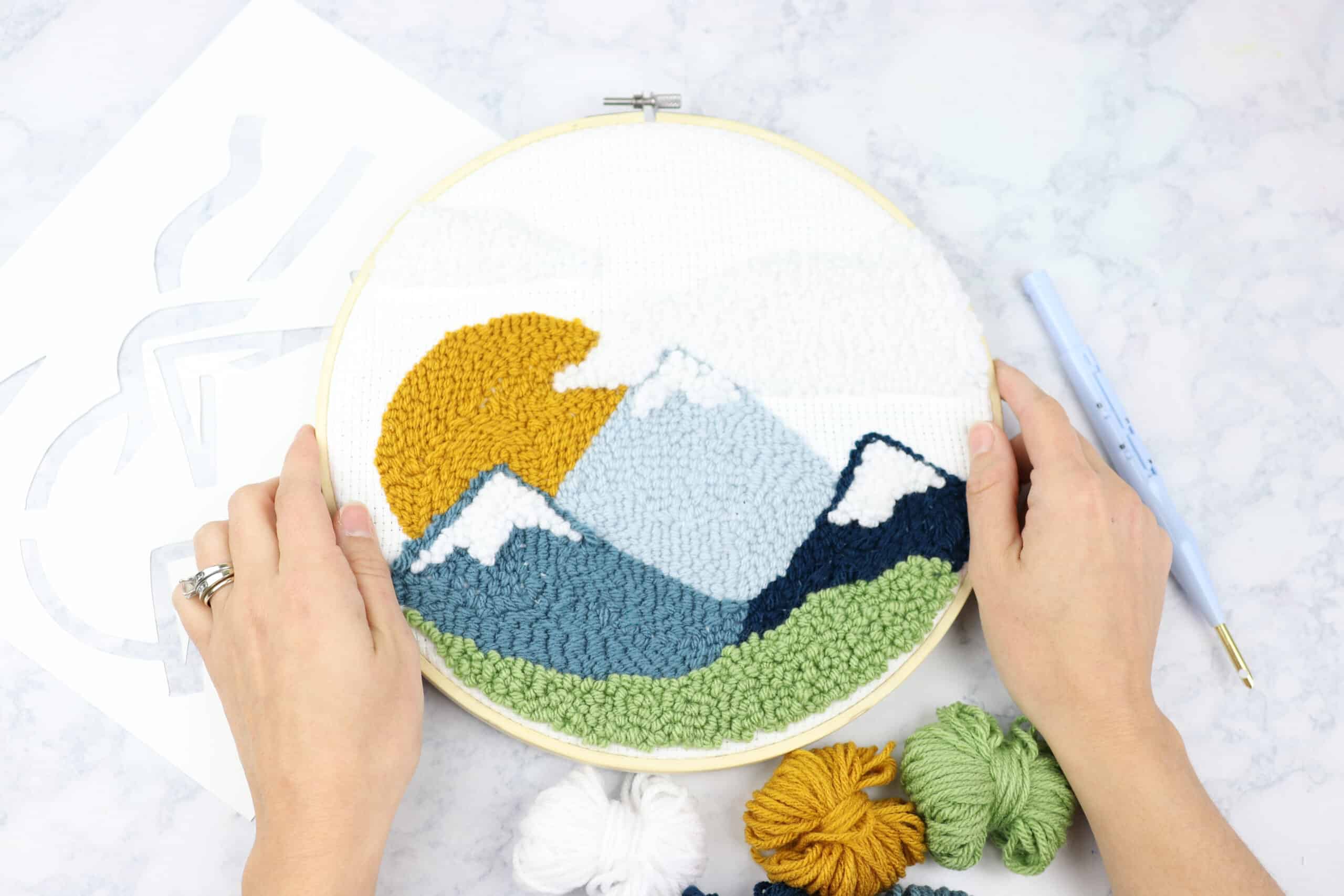 How To Punch Needle Raising Nobles