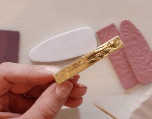 how to make hair clips with polymer clay
