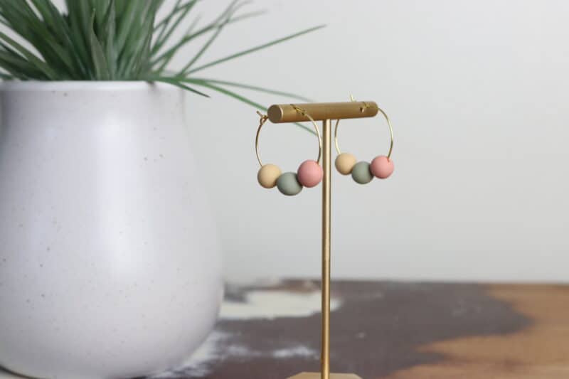 how to make polymer clay bead earrings
