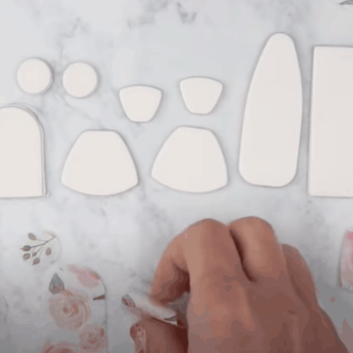 polymer clay napkin transfer technique