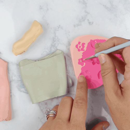 how to use a silicone mold with polymer clay