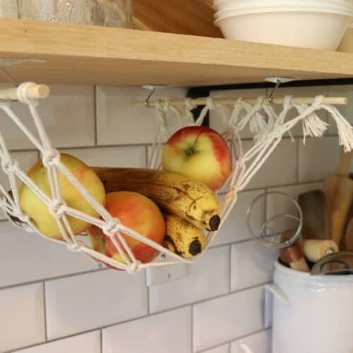 macrame fruit hammock