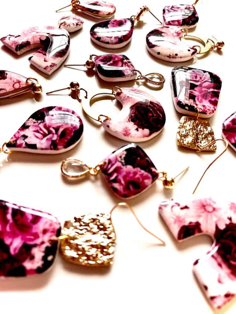 how to make clay earrings glossy 
